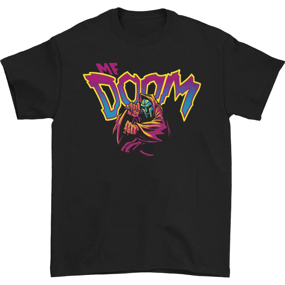 HOT MF DOOM rapper T-shirt Black Cotton Unisex Q650 L