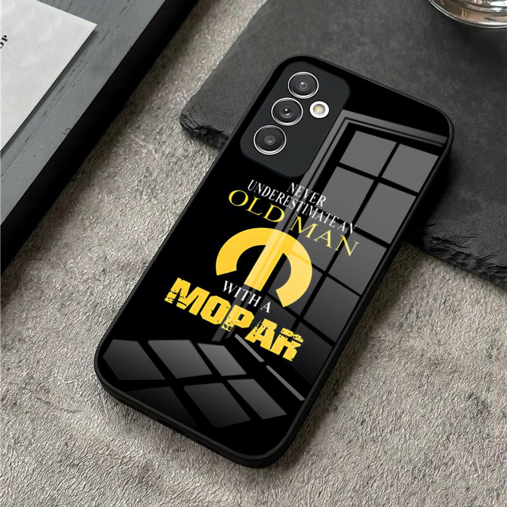 Mopar Parts Phone Case for S24 Ultra Samsung S23 S22 S20 Fe S21 Plus Galaxy A54 A34 A24 A53 M54 Note 20 Tempered Glass Cover