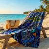 Australian Aboriginal Style Beach Towel Super Soft Microfiber Quickdry Fabric Comfortable Lightweight