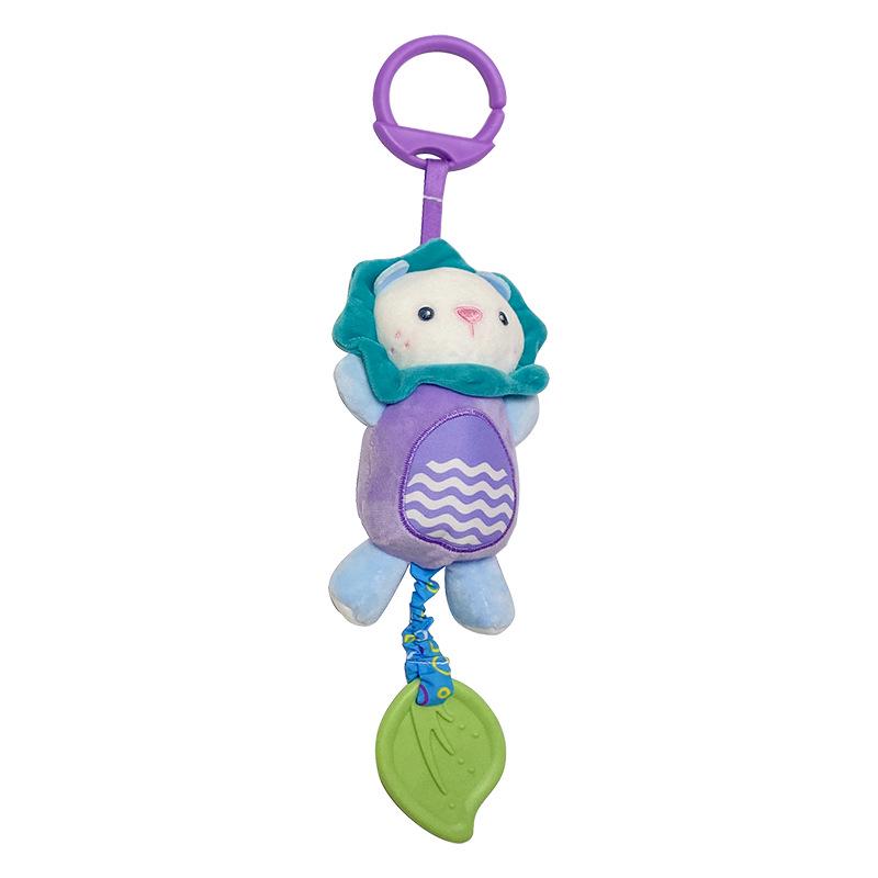 Baby Animal Cartoon Plush Rattle & Wind Chime for Car or Crib