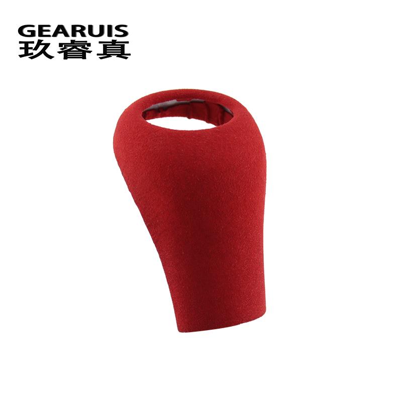 Car Suede Wrapping Gear Shift Knob Handle Collars ABS Cover Sticker Trim For Mercedes W204 W212 W169 W219 W463 CLS C E A G