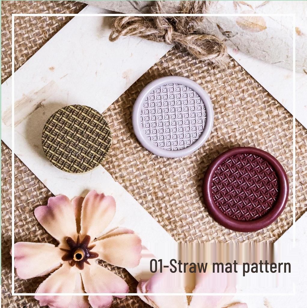 Three-Dimensional Engraved Brass Wax Seal Stamp Head with Frosted Irregular Multi-Layer Design