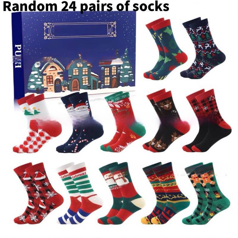 Countdown Socks For Kids And Teens With Cotton Material For Christmas Celebration And Holiday Gift