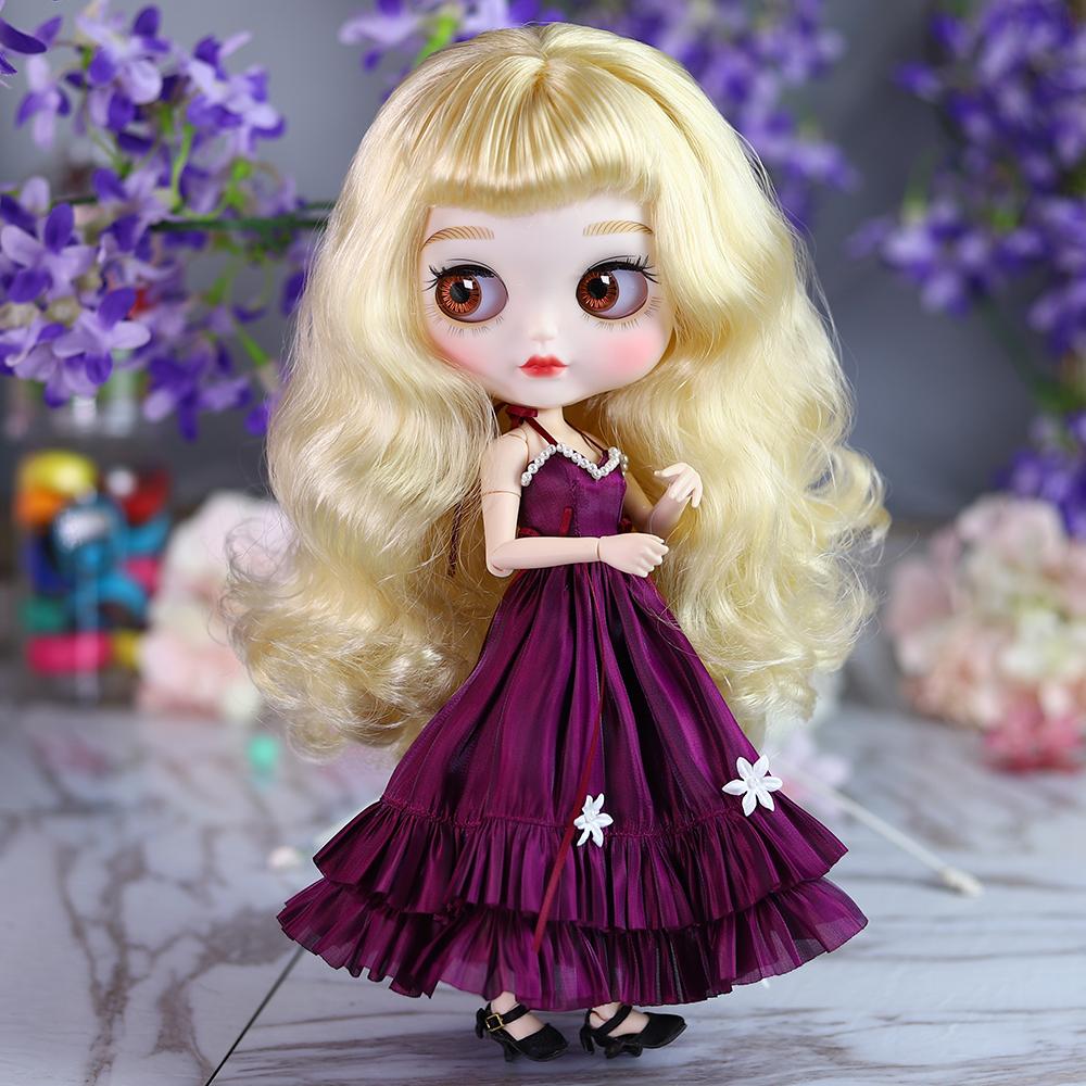 ICY DBS Blyth Doll Dress 1/6 Bjd Premium Evening Dress Minimalist Clothing Anime Girl Toy Gift SD