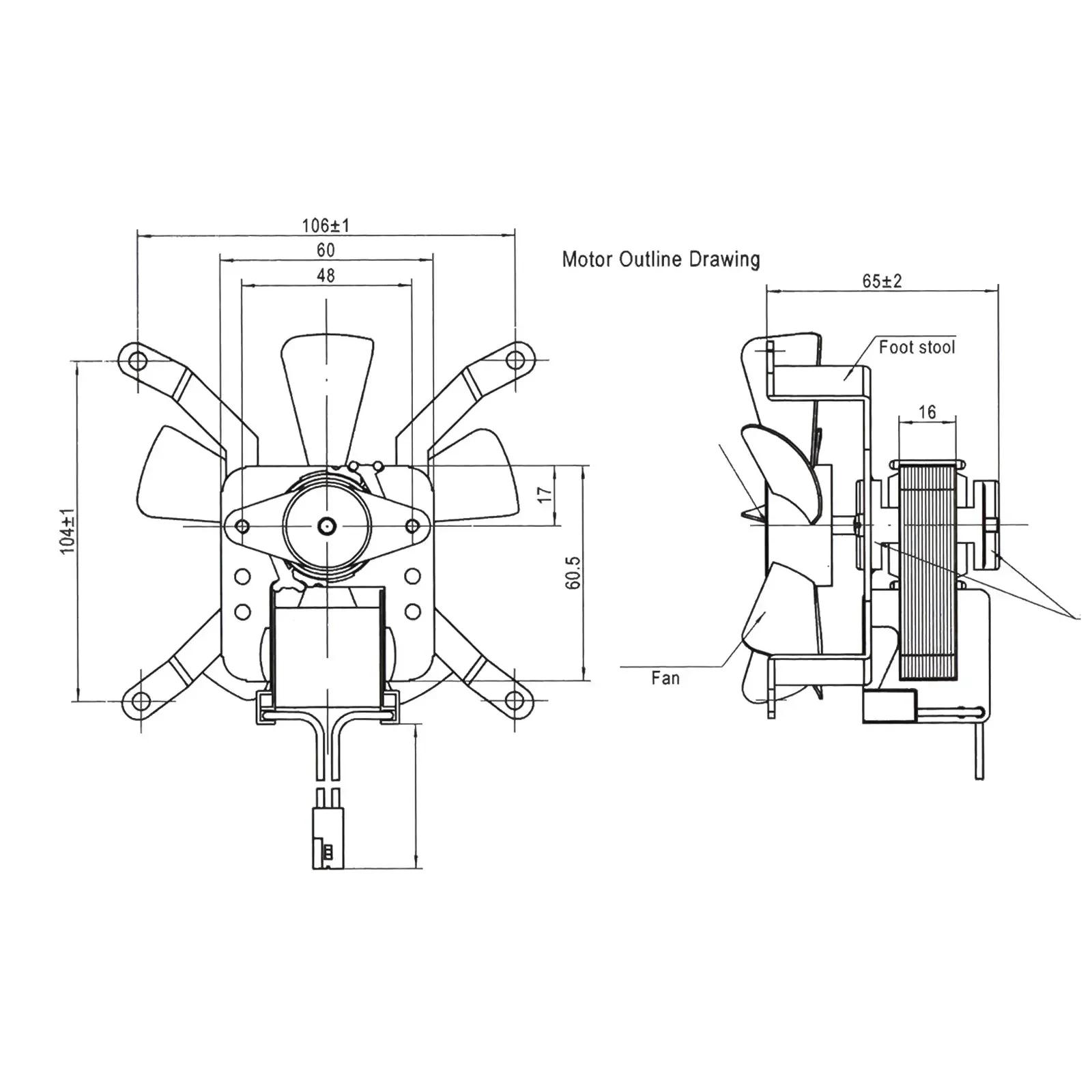 

Fan Motor Replacement Fan Grill Induction Parts For Traeger & For PitBoss Grills Wood Pellet Grills Replacement Induction Fan China Mainland