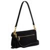 Coach Tabby 26 Crystal Beaded Fringe Suede And Leather Shoulder Bag Medium Women Shoulder Bag Black CCW91-B4BK