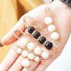 Leak Proof Metal Brooch Imitation Pearl Waist Buckle Creative Dress Brooch  Waist Tightening