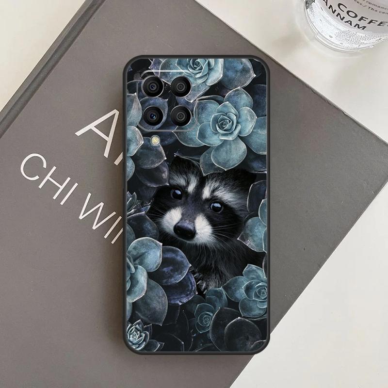 Cartoon Raccoon Kawaii Case For Samsung Galaxy M20 M32 M52 M56 M06 M16 M36 M54 M34 M14 M35 M55 M15 M11 M31 M13 M53