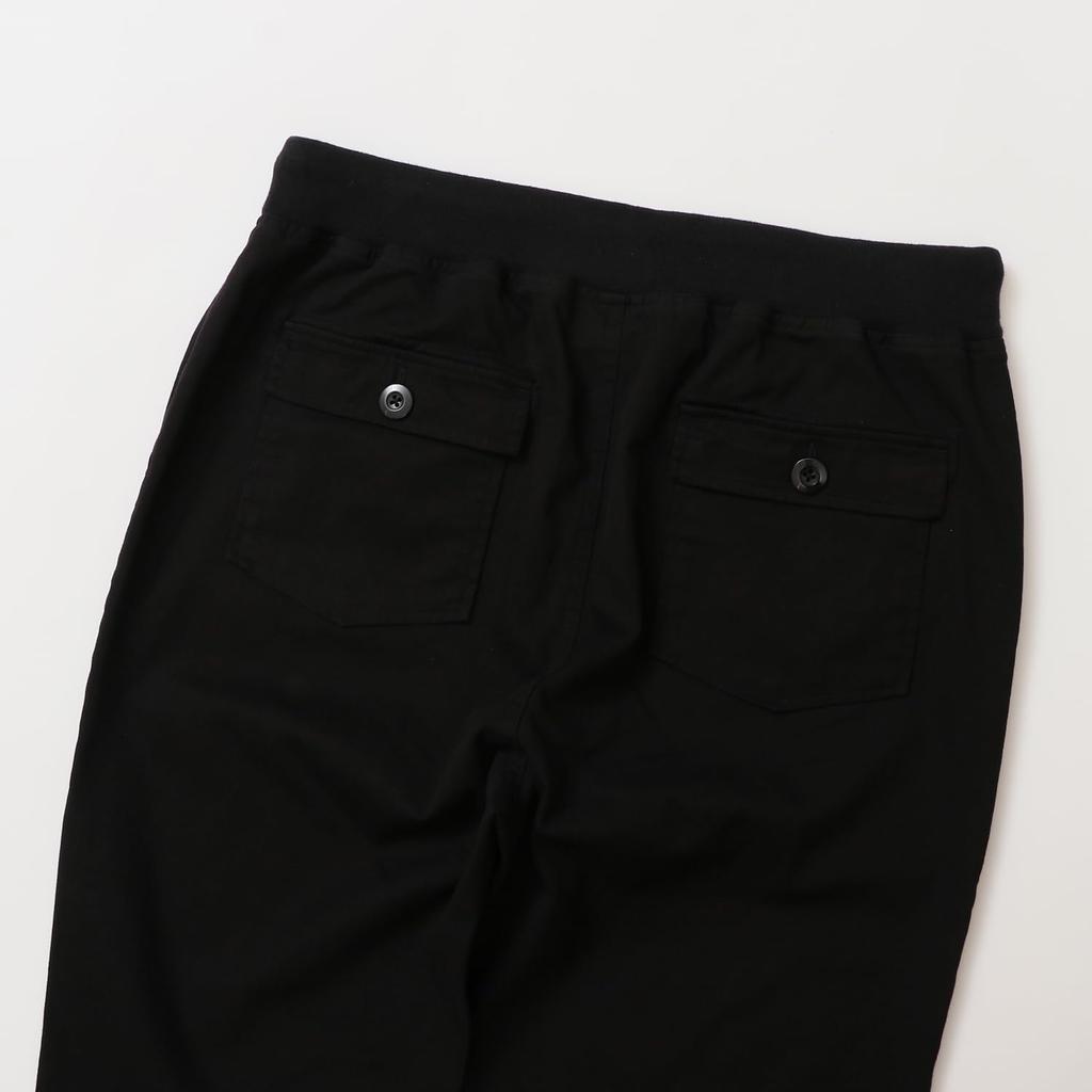 Bottoms COTTON USA One Point Logo Long Pants Basic Black [Champion] C3-Z212 Men's