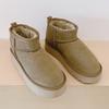 Classic Ultra Mini Women Platform Boots Leather Suede Comfort Winter Warm Fur Slippers Shoes 2026 New Design Man Short Snow Boot