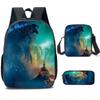 Shoulder Anime Cartoon Bag Pencil Case Kids School Pack For Daily Use