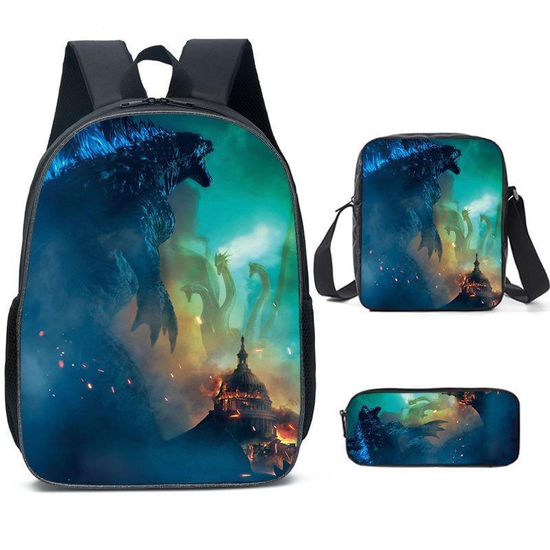 Shoulder Anime Cartoon Bag Pencil Case Kids School Pack For Daily Use