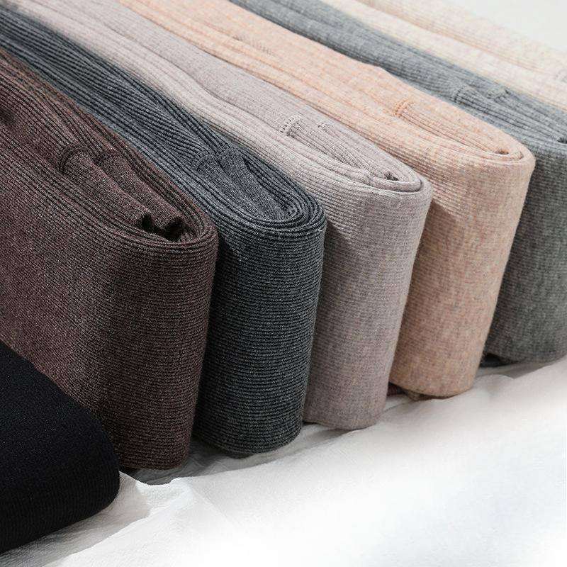 Bottomed Pantyhose Female Spring Padded and Thickened Threaded Thin Section of Black and Gray Inside and Outside Wearing Fall Pants Warmth Pantyhose