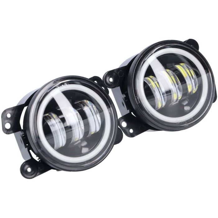 LED Fog Light - AIMOONSA - Angel Eyes 30W - 3000LM - 10-30V - IP67