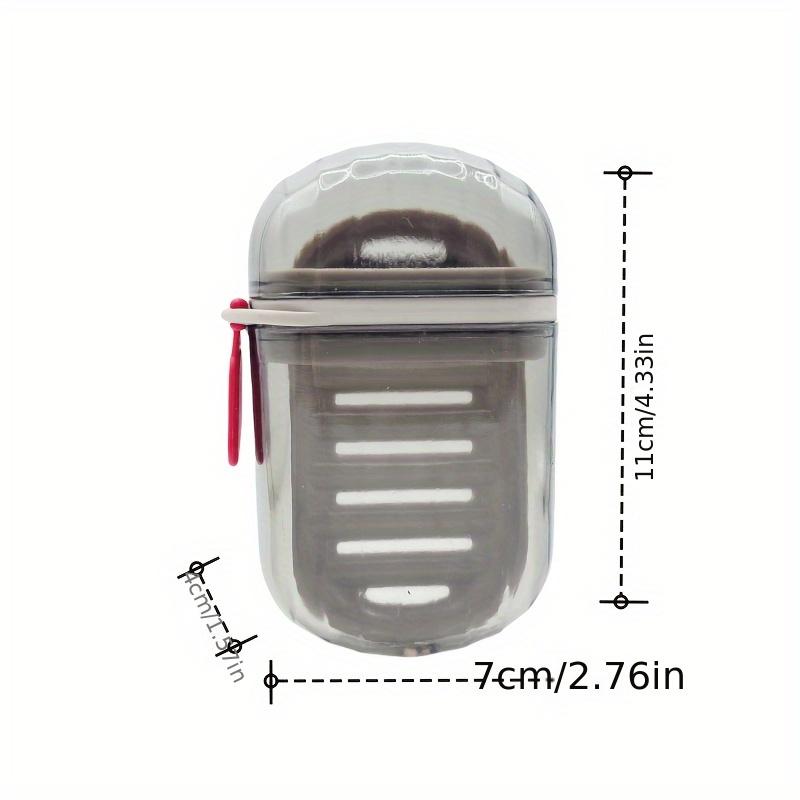 Portable Oval Soap Dish with Lid and Handle - High-End Plastic Soap Case for Home, Dorm, Travel - Durable and Leak-Proof Soap Ho