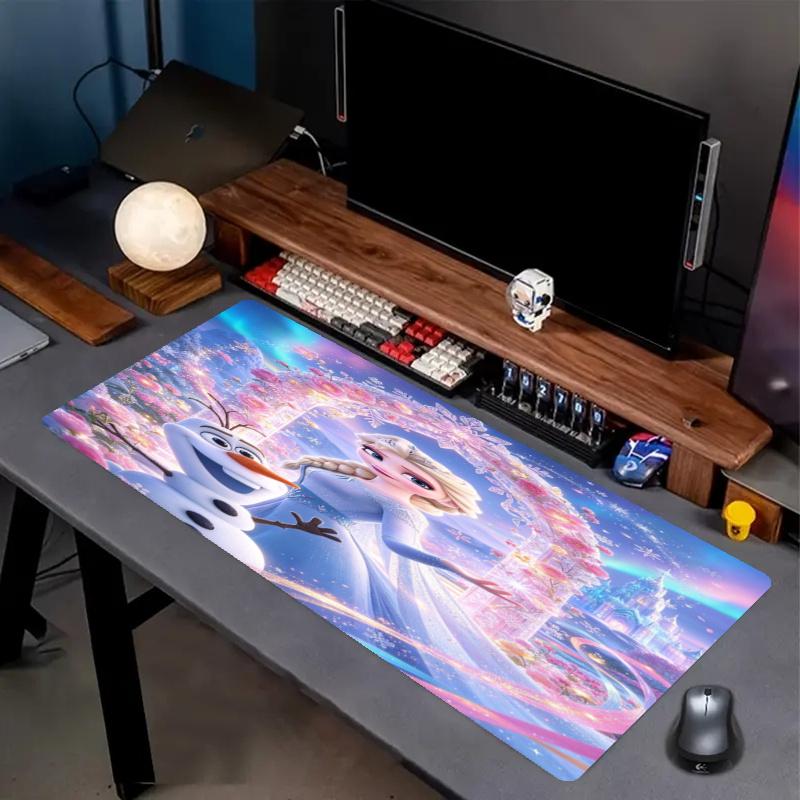 Frozen Print Mouse Pad, Anti‑Slip Desktop keyboard Mat, for PC Laptop Gaming Working Daily Use, Cool Festival Birthday Gift