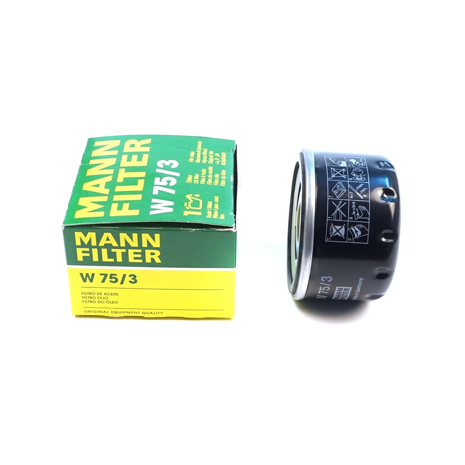 

V5BSP1255 Oil Filter Genuine MANN W75/3 W 75/3 7700274177 for Vauxhall Opel Arena Movano A X70 Vivaro A X83