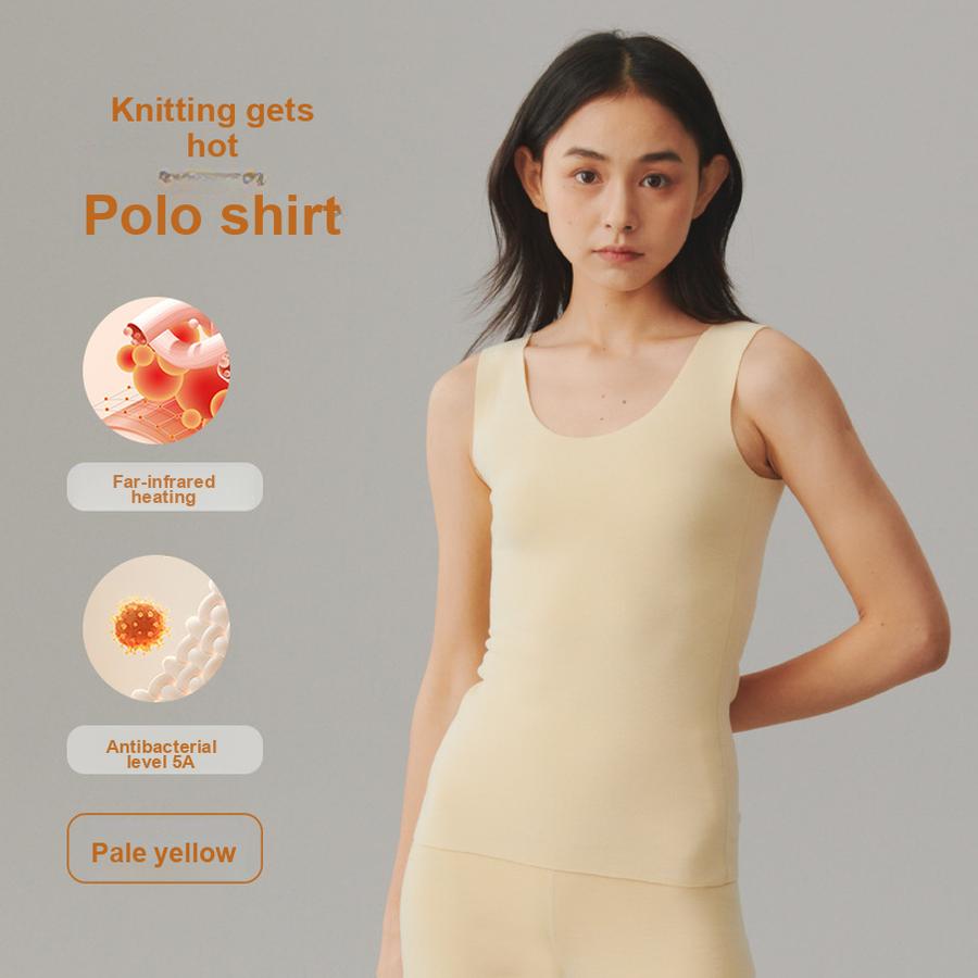 

Женский флисовый топ без спины Термобелье Терморубашка с длинным рукавом M жёлтый