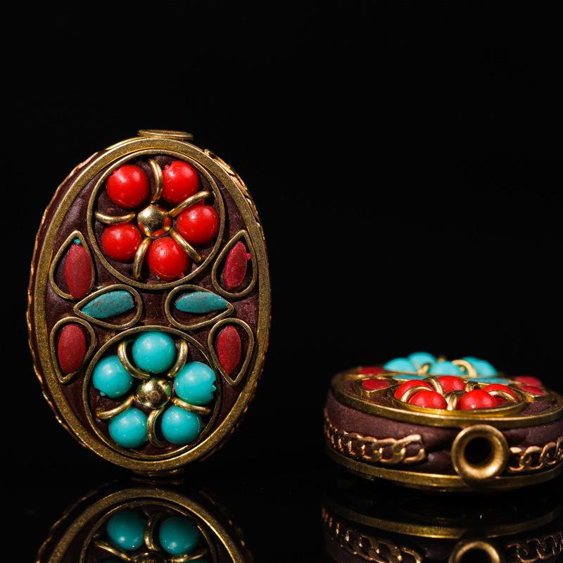 Nepal Handmade Auspicious Cloud Brass Spacer Beads for DIY Jewelry and Ornaments