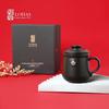 Lu Bao Cloud Brocade Ceramic Filter Tea Mug