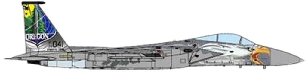 JCW US Air Force 173rd Wing Oregon ANG 75. výročí malba 2016 Dokončený produkt 1/72 F-15C