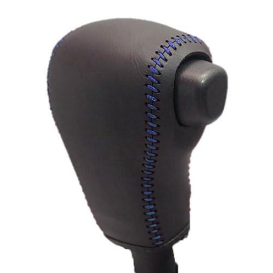 

Tricolore Genuine Leather Shift Knob Cover for Daihatsu Tanto Funcross Black x Blue Replacement Kit for Urethane Shift Customizable Interior