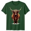 Highland Cow Animals Unisexs Tshirt Unisexs Tee Graphic Unisex Tee