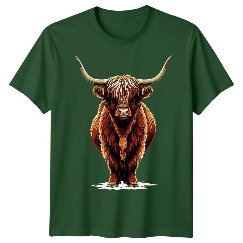 Highland Cow Animals Unisexs Tshirt Unisexs Tee Graphic Unisex Tee