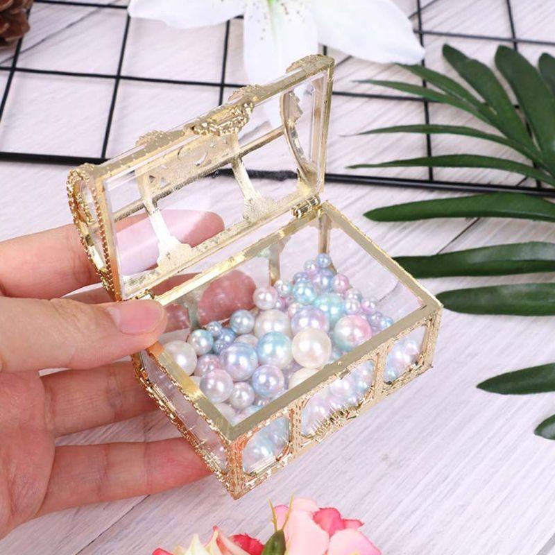 A52E Jewelry Storage Display Box Container Decorative Card Jewelry Trinket Decor
