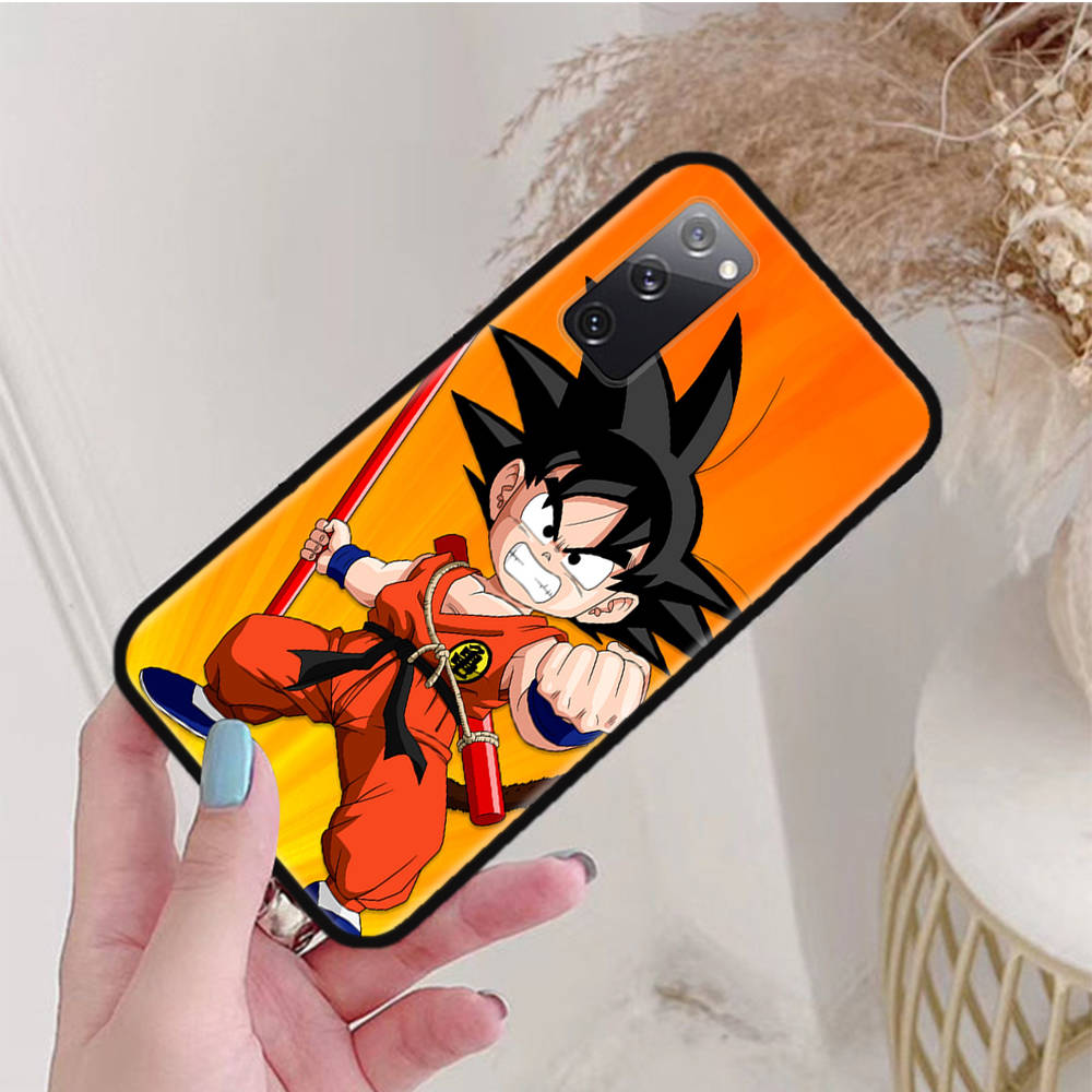 Black Case for Xiaomi Poco X6 X4 M5 M6 F5 F6 C65 C55 C50 C51 C40 Pro Redmi 14C A3X 13C 12C 11T 10A 9C Note 7 6 8A Plus W-87 Dragon Ball Little Goku