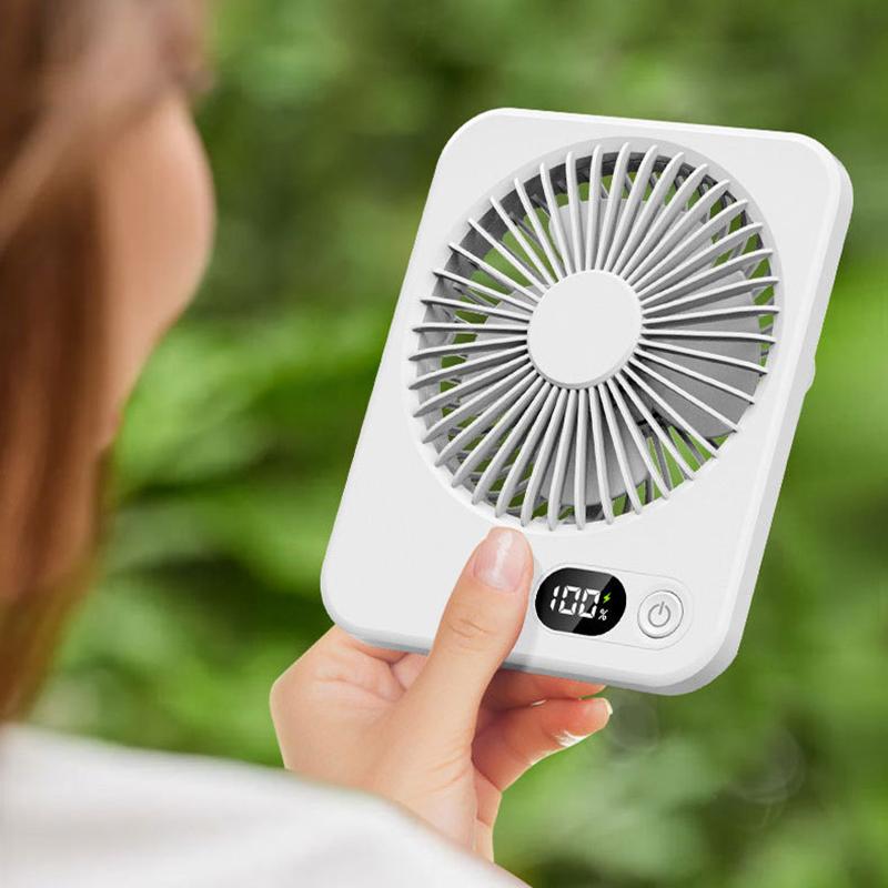 Folding Desktop Fan Handheld Quiet USB Charging  Fans For  Home  School Office   Mini Table Fan