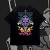 2026 EVA New Initial Machine Printed Pure Cotton Short Sleeved Home Matching Comfortable Plus Size Loose Tshirt Kids Casual Top