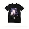 Oshi No Ko Idol Yoasobi Tshirt Starlight Akane Ai Short Sleeve Graphic Print Music Player Ui Interface Starry Eyes Stage Outfit