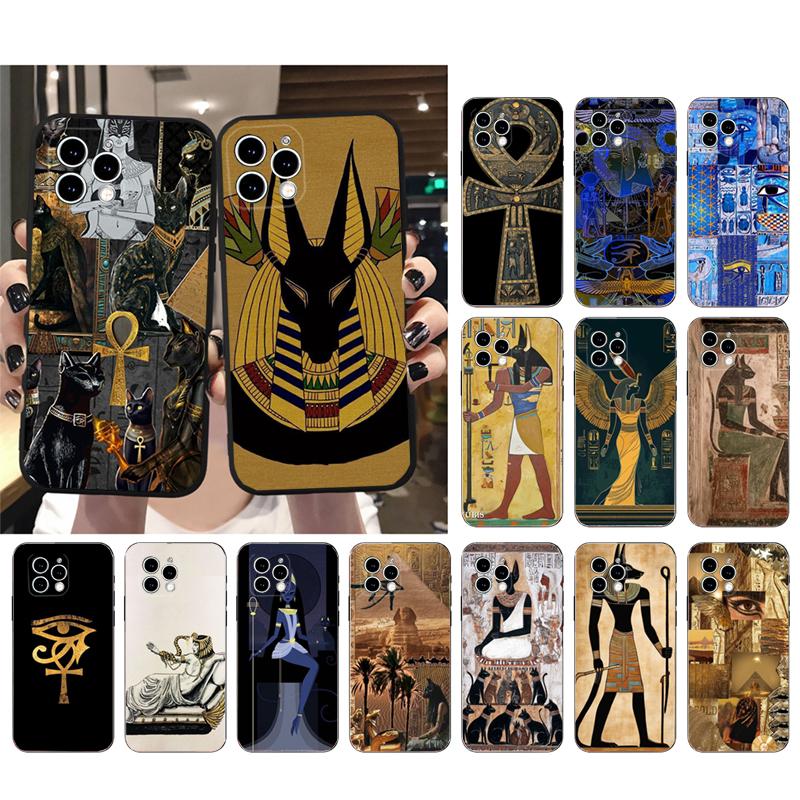 Phone Case For iphone 17 Pro Max 17 Pro Air 16 15 14 13 Pro Max 15 16 Pro 15Plus Egypt Pharaoh Cat Anubis