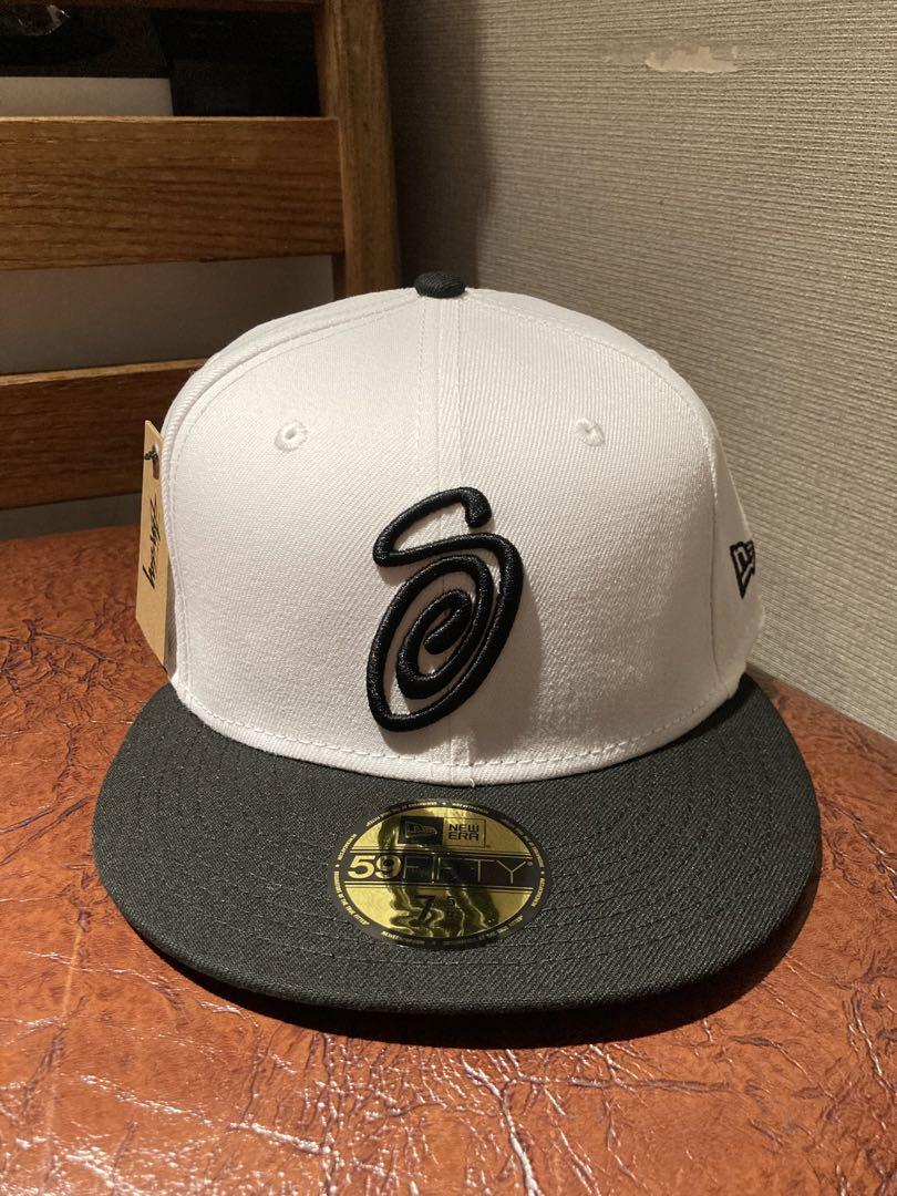 

[USED] STUSSY CURLY S LOGO NEW ERA 7 5/8
