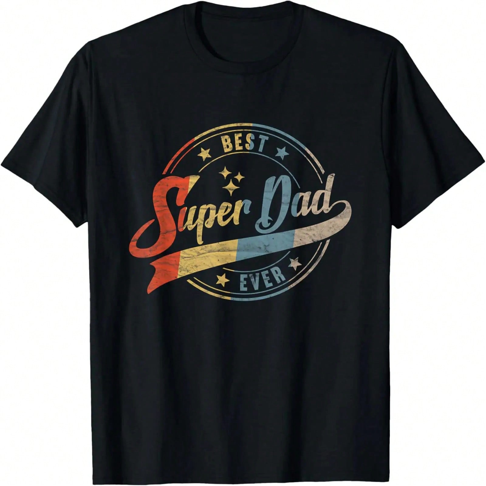 Retro Best Dad Er Dad Ever Father Daddy Father s Day Gift T-Shirt S разноцветный