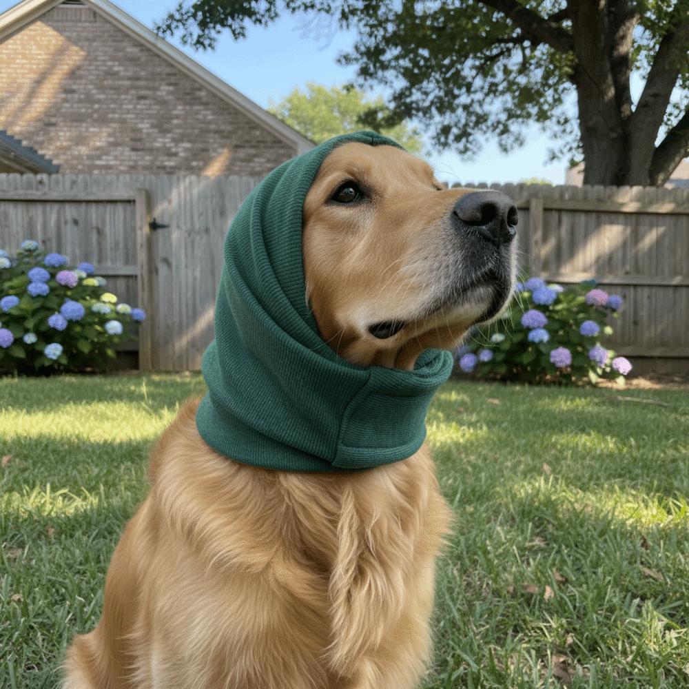 Noise Protection Dog Soothing Hood Washable Warm Dog Head Wrap Adjustable Dog Ear Muffs Noise Protection Covers for Cats Dogs