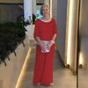 Women's Two Piece Set Crew Neck Short Sleeve Top Wide Leg Pants Loose Casual Outfit