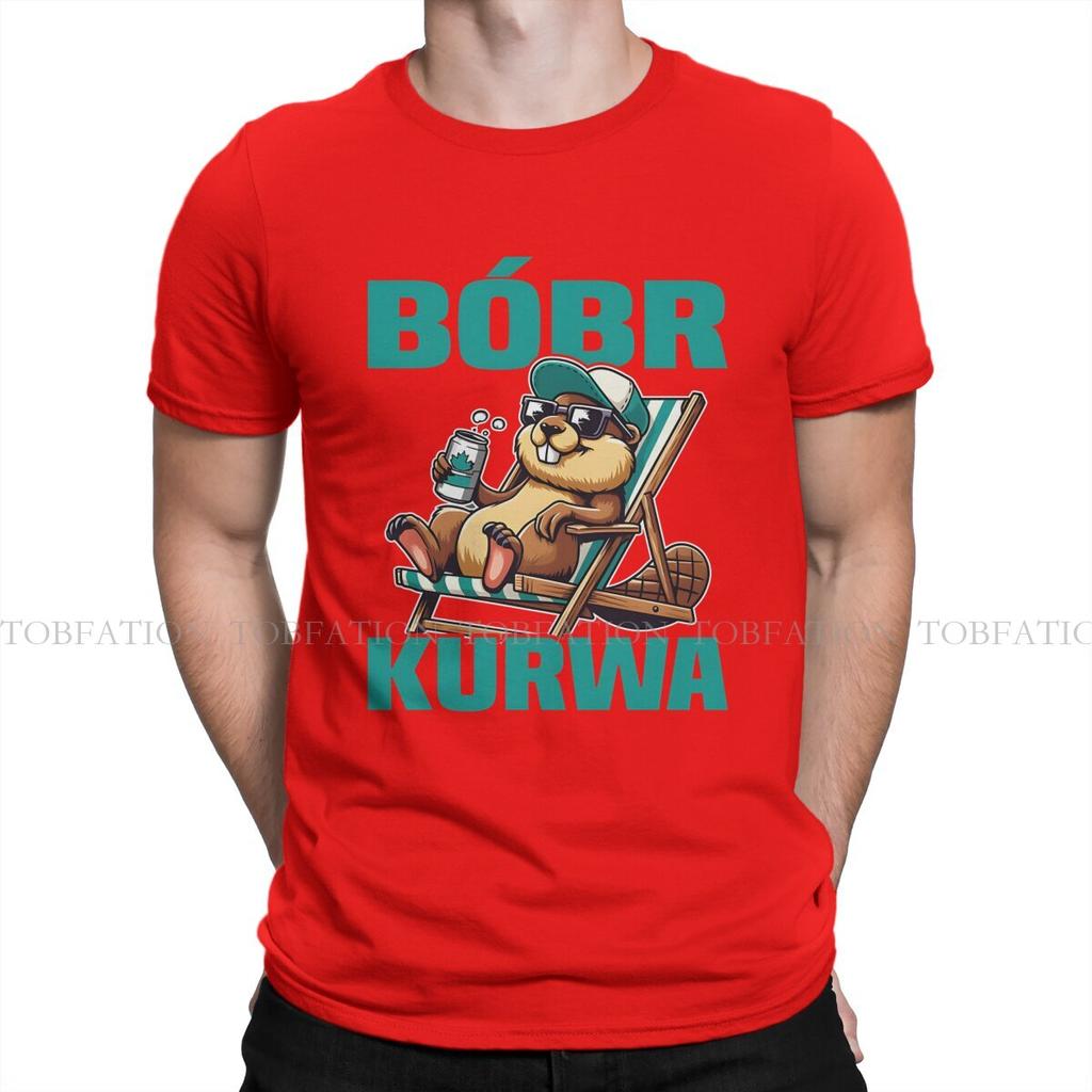 ZX Polish Yakie Bydle Bober Meme Bobr Kurwa Game Men T Shirt Cotton Gothic ONeck TShirt Harajuku Tops