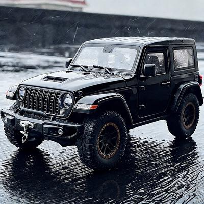 1:24 Jeeps Wrangler Rubicon Alloy Car Model Diecasts Metal Off-Road Vehicles Car Model Sound And Light Simulation Kids Toys Gift
