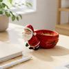 Holiday Home Table Centerpiece Santa Claus Candy Bowl, Resin Christmas Desktop Organizer, Decorative Fruit Dish, Bowl Creative Storage for Tabletop