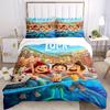 3pcs Good Friends Luca & Giulia & Alberto Printed Quilt Set, Soft and Comfortable Quilt Cover for Bedroom, Guest Room and Dormitory Decorati