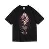 Japanese Anime 2D Dragon Ball Goku Printed Pure Cotton Round-neck Short-sleeved and Half-sleeved T-shirts for Men and Women