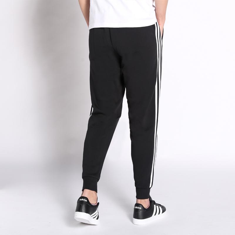 Adidas Essentials 3-Stripes Tapered Cuffed Pants Men Bottoms Black BP8742