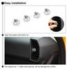 + For Bronco Sport Silver Air Conditioner Vent Outlet Button Ring Cover Trim
