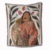Versatile Ins-Style Line Illustration Blanket: Perfect for Camping, Casual Use, Naps, Throwing, Sofas, Picnics, and Bed Ends.