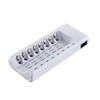 8 Slot Independent Charging for NiMH NiCD Batteries, AA AAAs Battery for Additional USB Charging