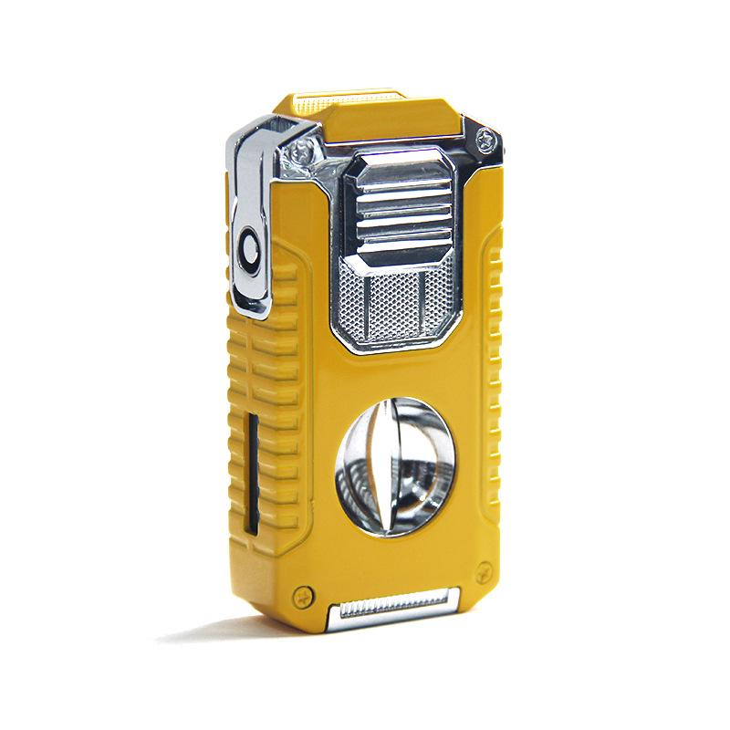 Triple Jet Cigar Lighter with V-Cutter & Puncher