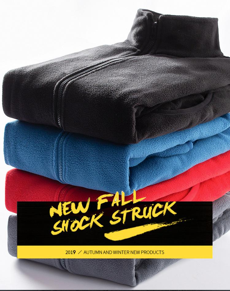 Men's Fleece Sherpa Hoodie Jacket - Double-sided, Thickened, Windproof for Autumn and Winter