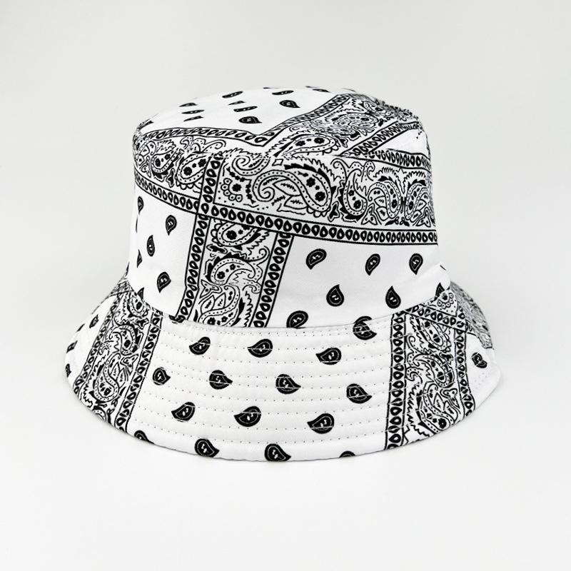 European and American new cashew flower fisherman hat, men's trendy foldable sunscreen sun hat